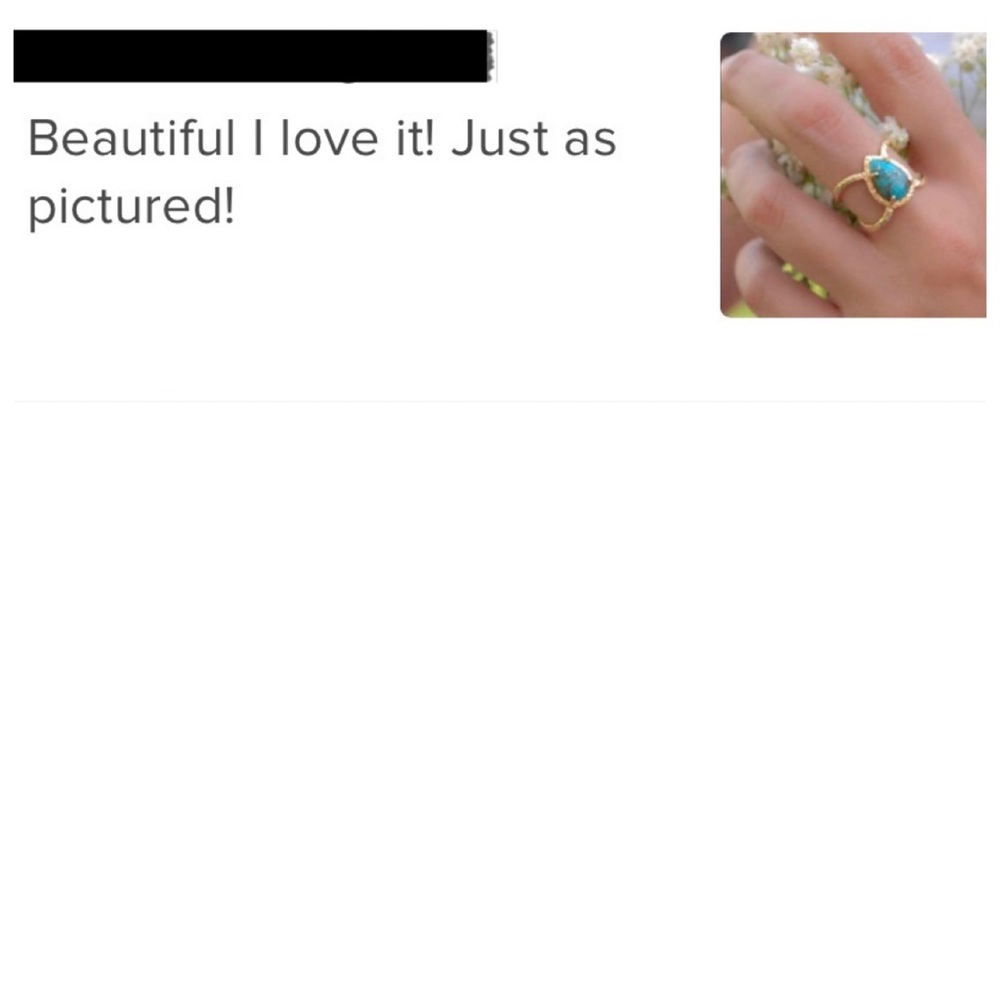 🍒3/$30 New Vintage Turquoise Ring - Picture 6 of 6